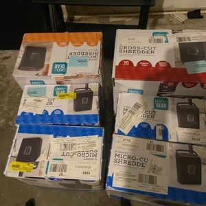 Micro cut paper stredders I have about 10 left